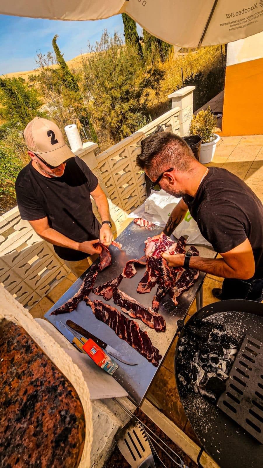 Asado en casa rural
